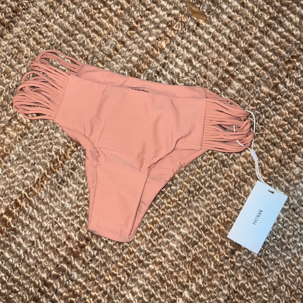 MIKOH Velzyland Skinny String Bottom in Honey NWT Size XS
